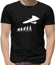 Evoluzione Dell'Uomo Maglietta Uomo - Volo - Planare - Pilota - Hobby