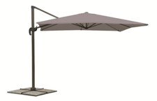 OMBRELLONE A BRACCIO PARASOLE GIARDINO 3×4 mt DECENTRATO GAZEBO TORTORA 297V