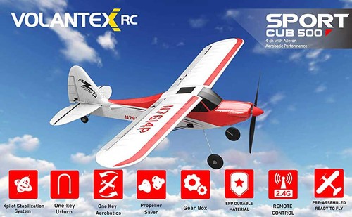 Volantex sport cub 500 - sport, rosso