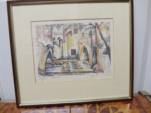 Quadro acquerello cefalù - quadro,