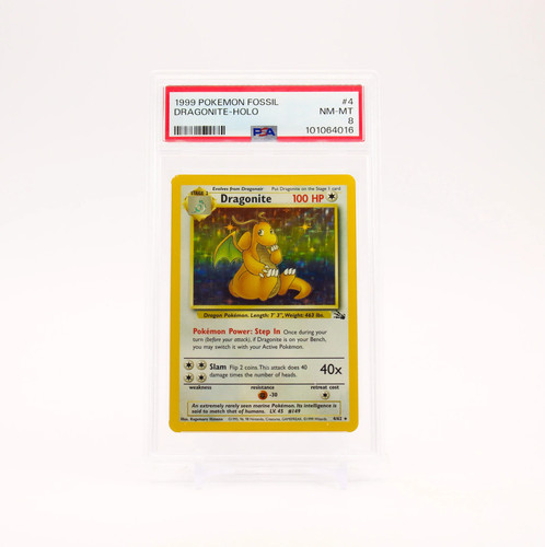 Dragonite psa 8 fossil - -, 4/62