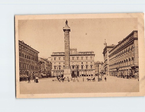 Cartolina piazza colonna roma - cartolina,