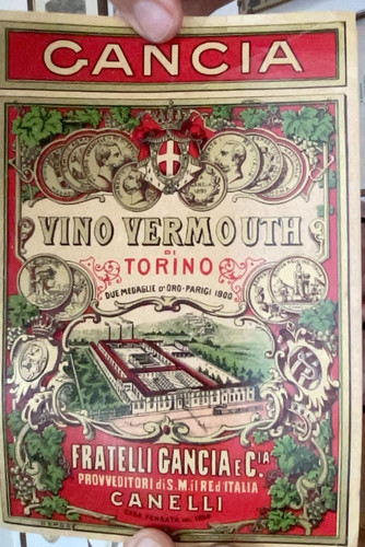 Etichetta vino vermouth - etichetta,