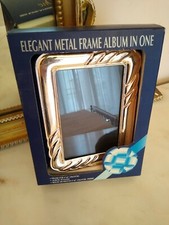 Album portafoto cornice metallo  vintage elegant metal frame 50 pagine 100 foto