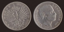 1 LIRA 1907 STEMMA SABAUDO - VITTORIO EMANUELE III - ARGENTO SILVER