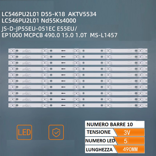 Kit barre strip - 10, akai
