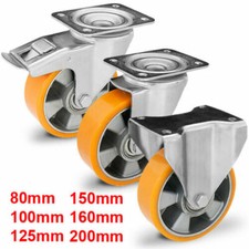 Ruote di trasporto ruote per carichi pesanti ruote girevoli freno 100 125 160 200 mm 500 1500 kg