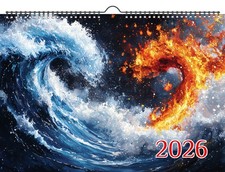 Calendario parete 2026 - calendario, ~