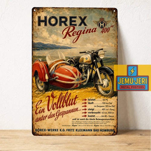 Insegna poster metallo - insegna, horex