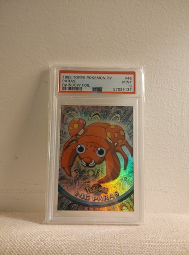 Carta pokémon paras psa - paras, 9