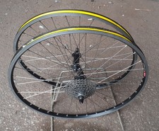 Coppia ruote 26"  bici MTB e gravel marcata RIGIDA Rockrider, cassetta SRAM 9 R