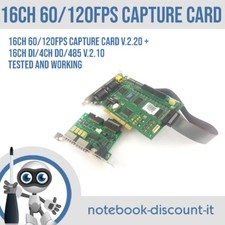 DVR Capture Card 16ch 60/120fps Capture v2.20 w/ 16CH DI/4CH D0/485 Tested OK