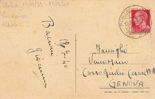 Italia 1940 Cartolina Valle Stura Gaiola PM 203 per Genova