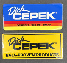 Coppia di adesivi vintage Dick