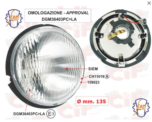 Faro anteriore siem piaggio - faro,