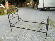 Letto singolo in ferro lavorato epoca '800