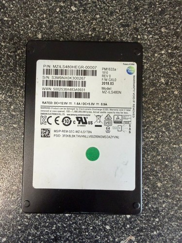 Ssd samsung 480gb - samsung, sas