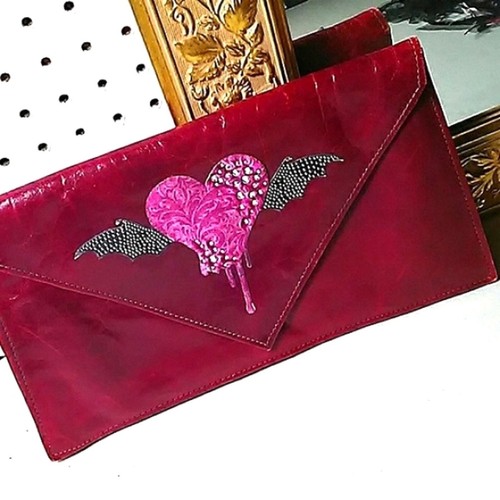 Borsa busta frizione - busta, pelle