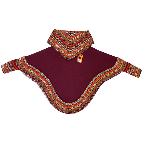 Cappotto poncho mantello viola - mantello,