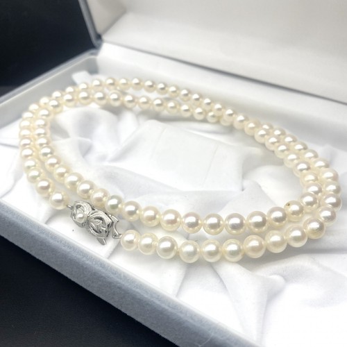 Collana semi lunga - , perle