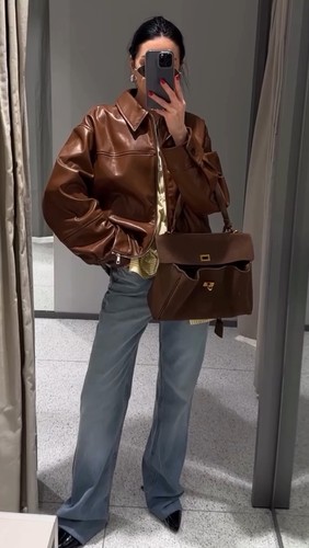 Zara giacca bomber effetto - bomber,