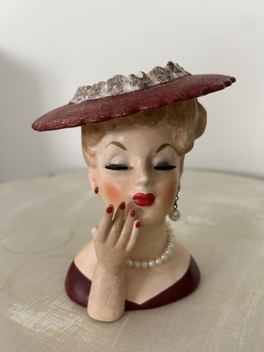 Vaso testa donna vintage - vaso,