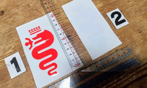 Alfa romeo sticker white - alfa,