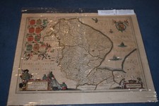 LINCOLNIA COMITATUS.  di Joan Blaeu 1648