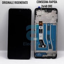 DISPLAY LCD FRAME PER MOTOROLA MOTO G55 5G XT2435 NERO ORIGINALE RIGENERATO