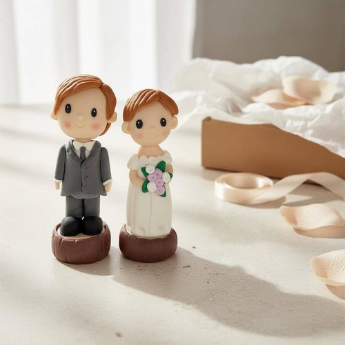 Pezzi cake topper sposi - topper,