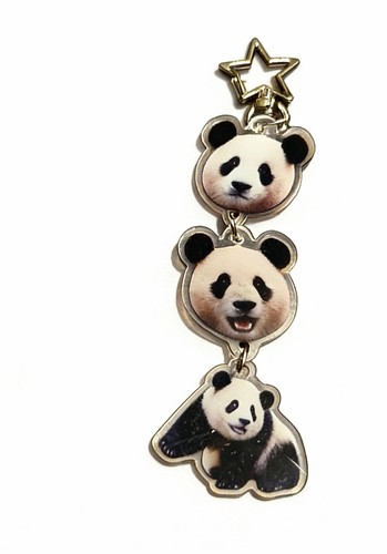 Carino portachiavi panda