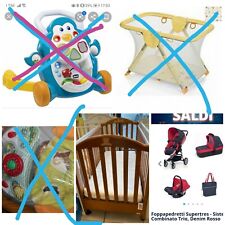 passeggino trio più culla pali compresa di materasso