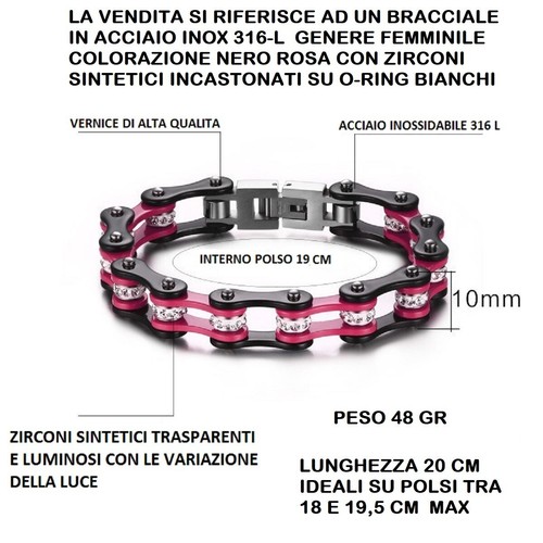 Bracciale acciaio inox - bracciale,