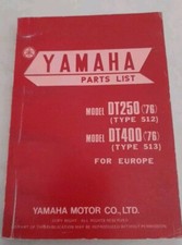 Yamaha Libretto Parti Di Ricambi Moto DT250/DT400 1976