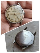 50s RARE MERCURY WATCH VINTAGE WATCH UHREN OROLOGIO MANUALE 37mm NOT WORKING 