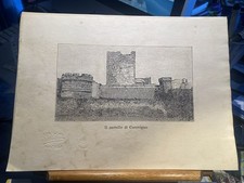 [stampa] Il Castello di CAROVIGNO  ca. 29 x 19 cm BRINDISI