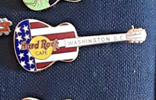 SPILLA PIN Hard Rock Cafe WASHINGTON D.C. CITY GUITAR PIN VINTAGE