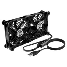 USB Ventole PC 2 in 1 Ventola 120 Mm, Portatile Ventilatore per Computer Con 3 V