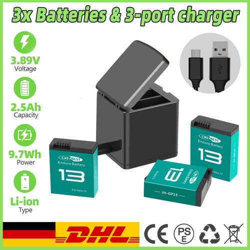 3pz batteria 2500mah per - batteria, gopro