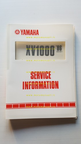 Yamaha 1000 1986 service - yamaha, xv