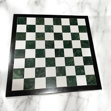 Set Scacchi Marmo 12" Unico Queen Gambit Strategia Gioco da Tavolo Fatto a Mano Regali