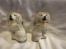 Staffordshire porcellana inglese confetti mantello cani barboncini antichi spaniel