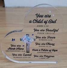 Child Of God Acrylic Heart