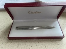 Cartier Pasha Platinum Finish BallPoint Pen ST220006 S/N: 045785