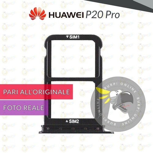 Carrello porta sim nero huawei - carrello,