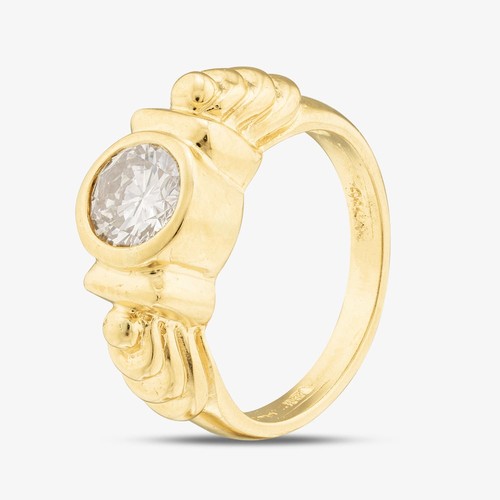 Anello solitario fantasia