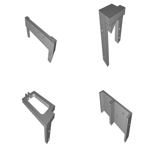 Kit supporti finecorsa per cnc - kit,