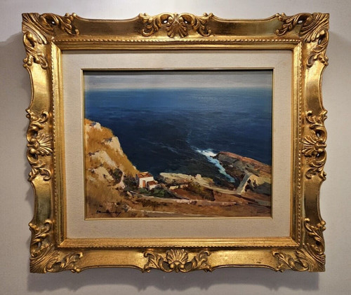 Marina quadro olio tela - quadro,