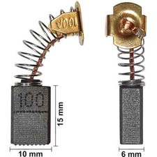 Spazzole carbone carbone per forbici per lamiera Makita JS3200, JS8000