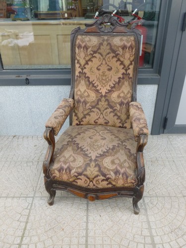 Poltrona lombarda con - , poggia